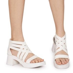 Swedish Hasbeens Gunnel, White/White, 38